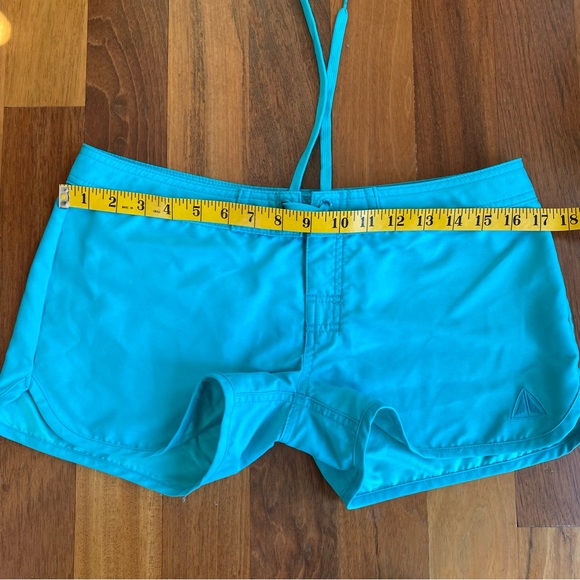 Low Rise Firefly Board Shorts in Turquoise - Picture 8 of 10